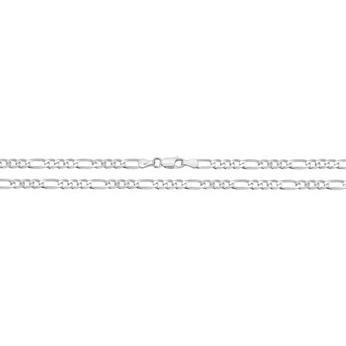 Sterling Silver Light Figaro Bracelet - G1145