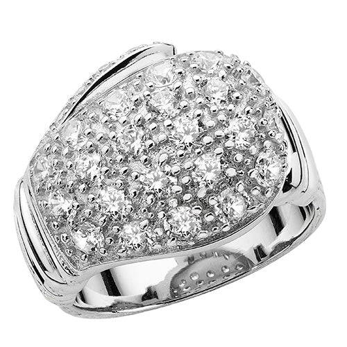 Sterling Silver Men's CZ Boxing Glove Ring - G7487