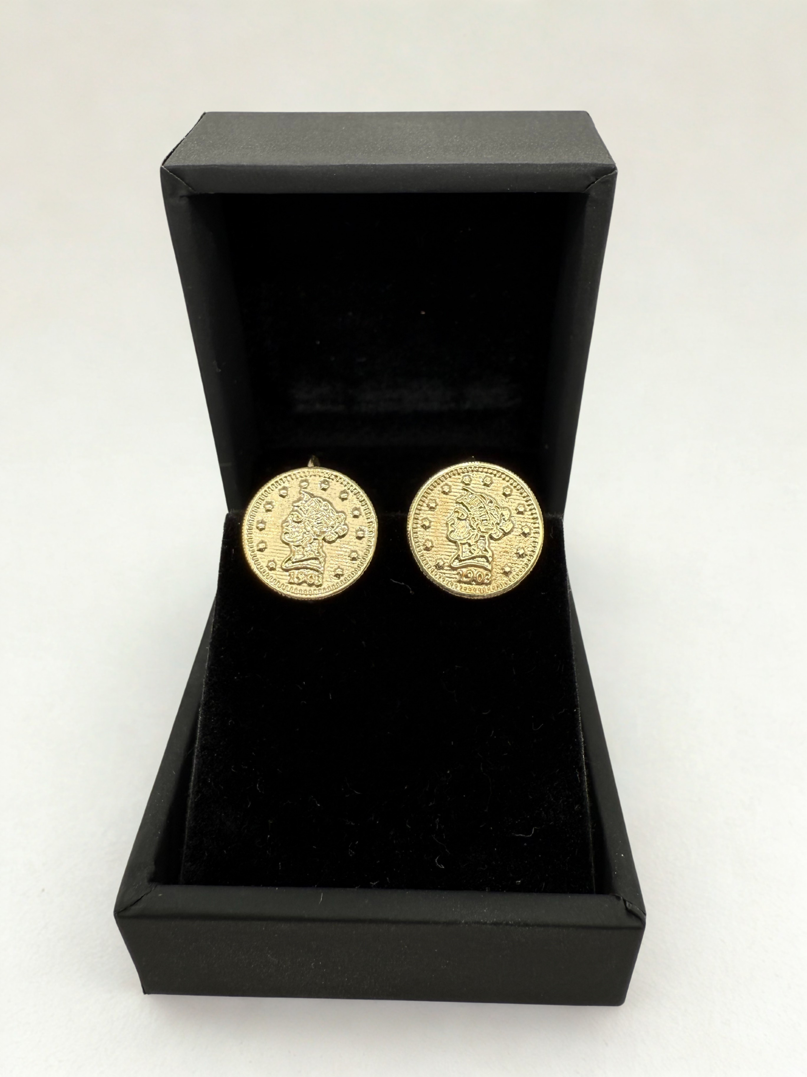 9ct Dollar-Style Earrings