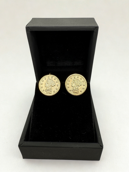 9ct Dollar-Style Earrings