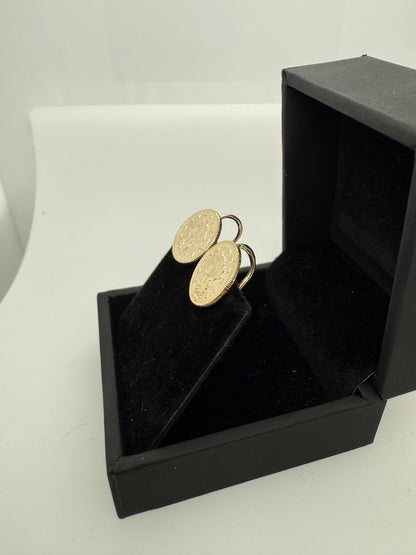 9ct Dollar-Style Earrings