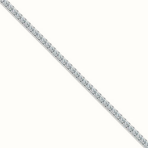 Sterling Silver Rhodium Plated Princess Cut Cubic Zirconia Tennis Bracelet – ABB114