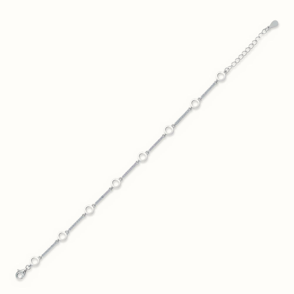 Sterling Silver CZ Set Bracelet – ABB183