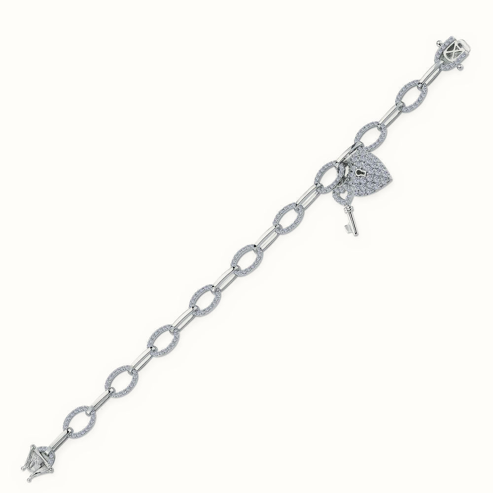 Sterling Silver CZ Set Bracelet – ABB187