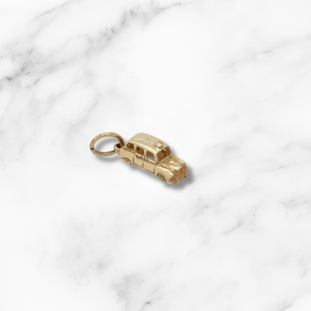 9ct Gold Black Cab / Taxi Charm