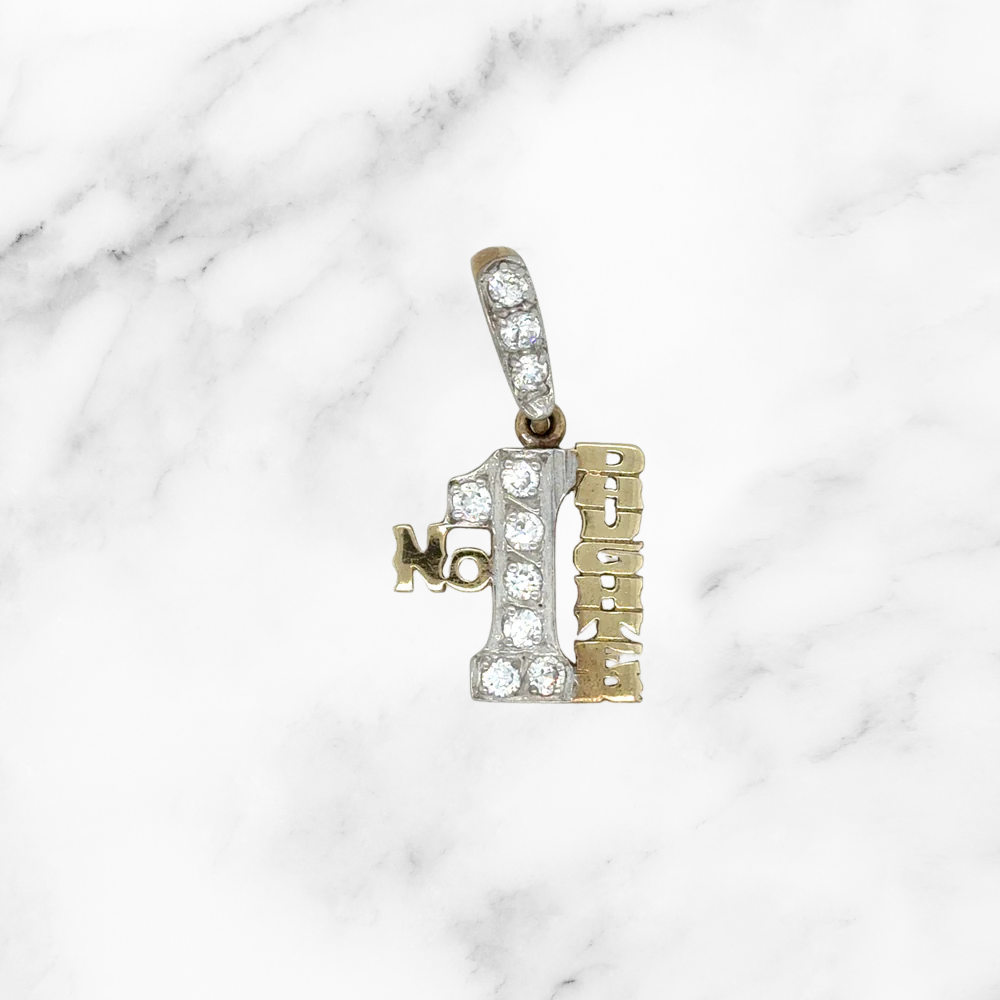 9ct Gold No.1 Daughter Charm