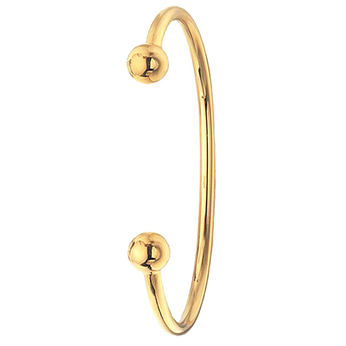 9ct Gold Gents' Solid Torc Bangle - BN119
