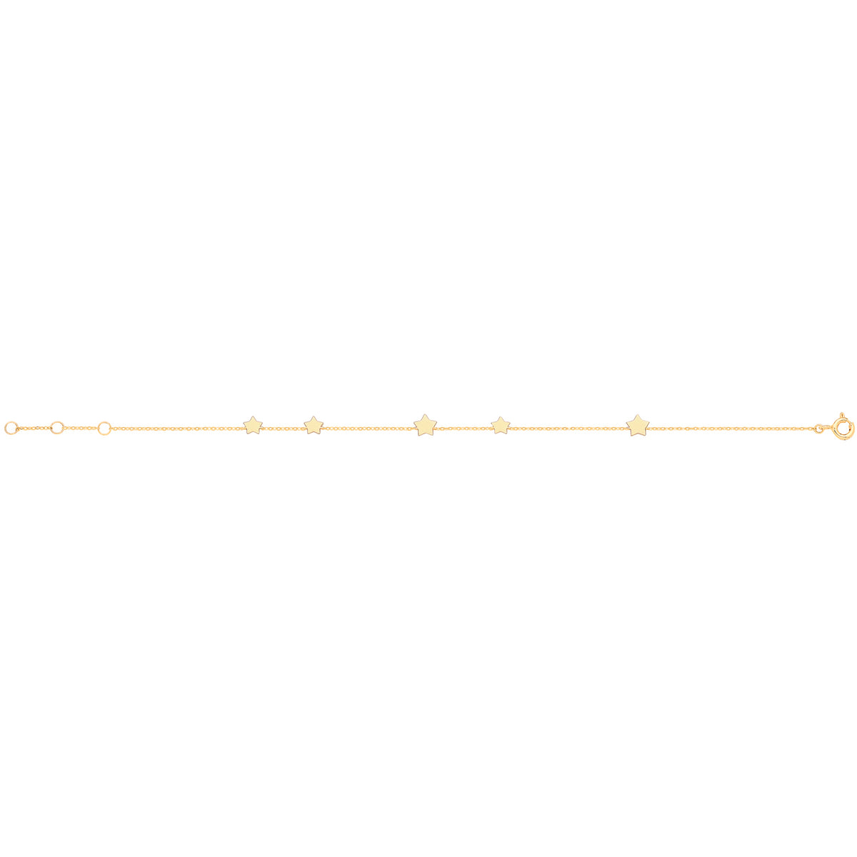 9ct Gold Star Bracelet - BR659
