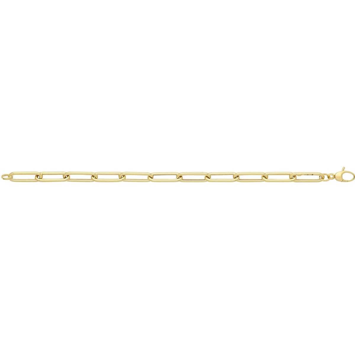 9ct Gold Paperclip Bracelet - BR660