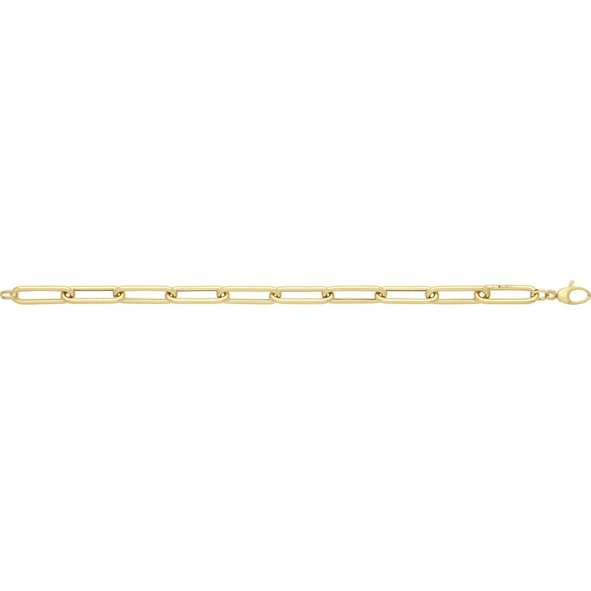 9ct Gold Paperclip Bracelet - BR661