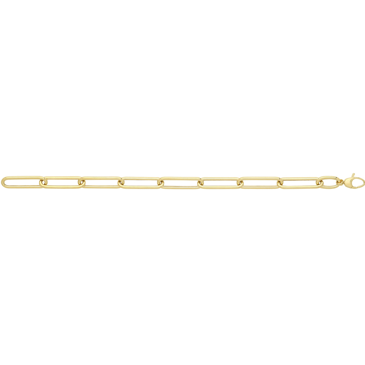 9ct Gold Paperclip Bracelet - BR662