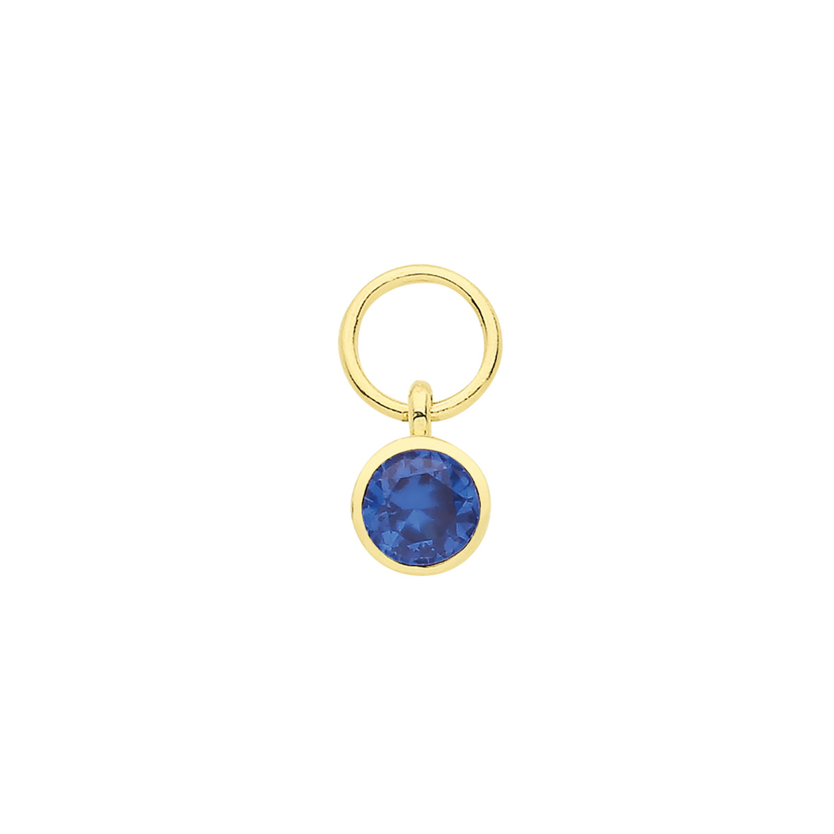 9ct Gold Single Stone Earring Charm - EPN0013S