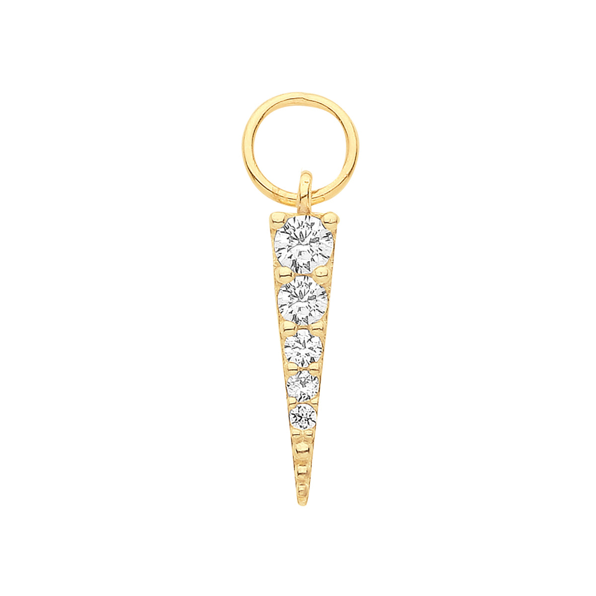 9ct Gold Spike Earring Charm - EPN0015