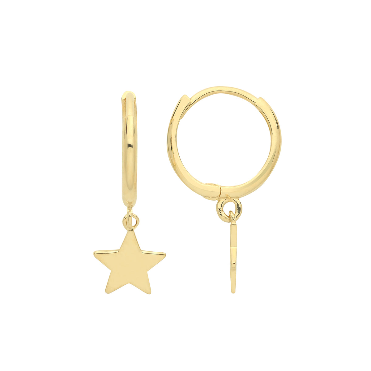 9ct Gold Star Drops - ER1174 - Default Title