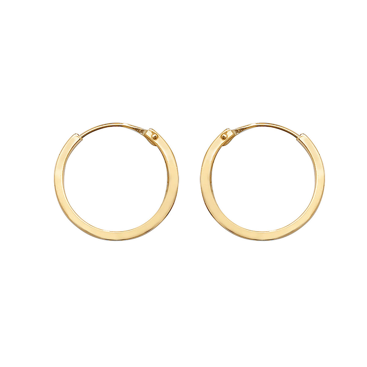 9ct Gold Square Sleepers - ES148