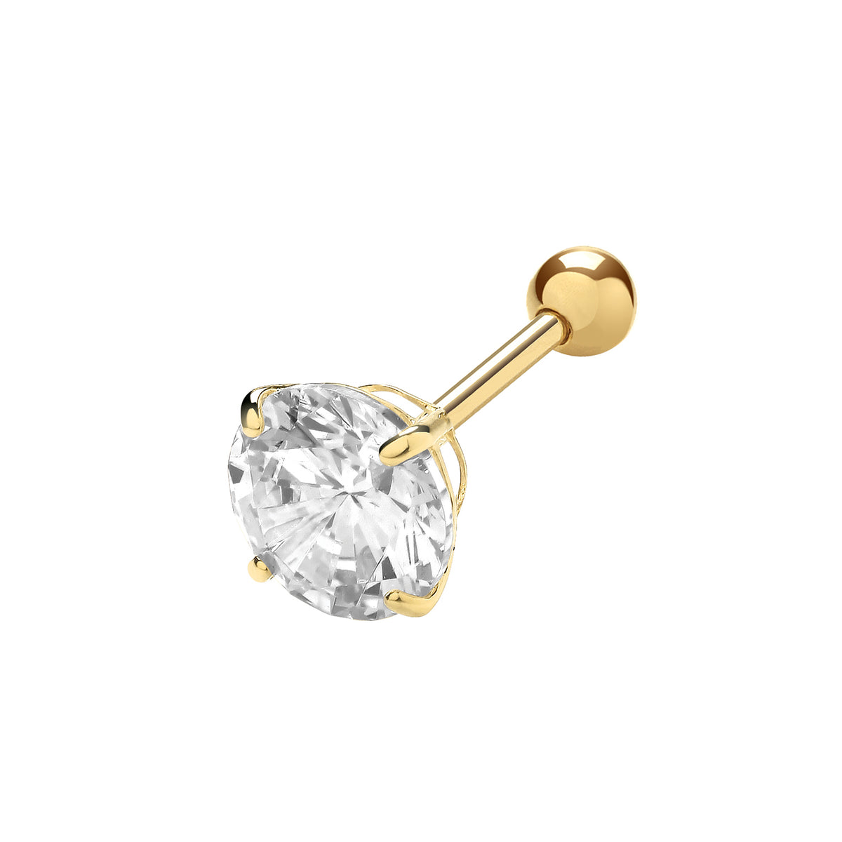 9ct Gold CZ Cartilage Studs - ES1990