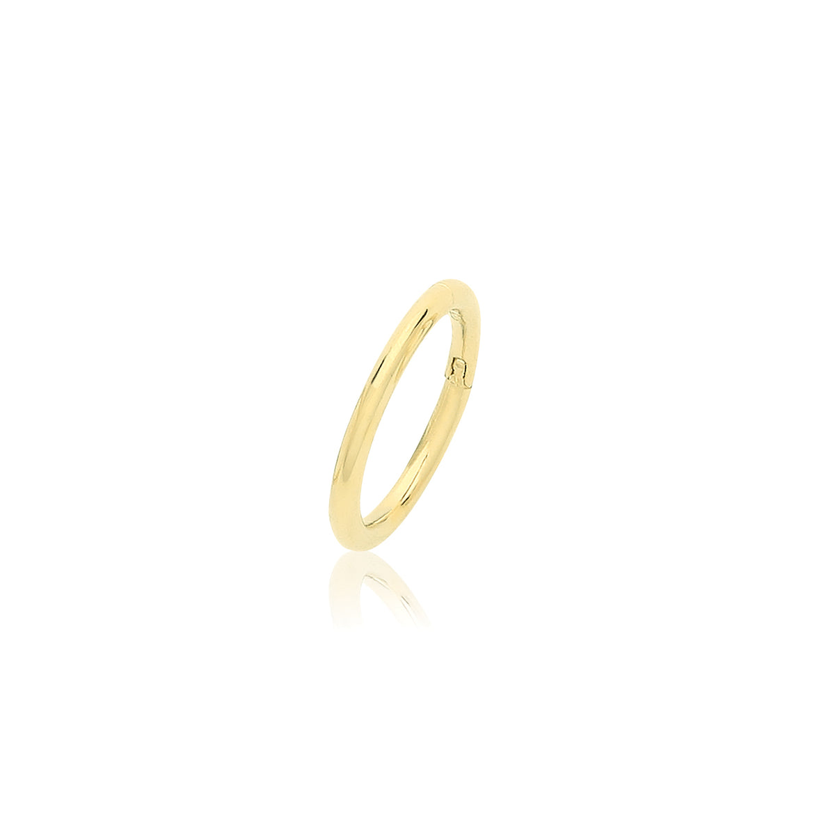 9ct Yellow Gold CZ Set U Shape Clickers - ES2012