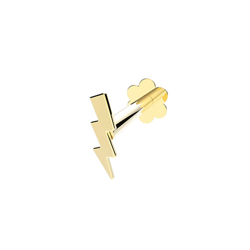 9ct Gold Lightning Bolt Cartilage Labret - ES2042