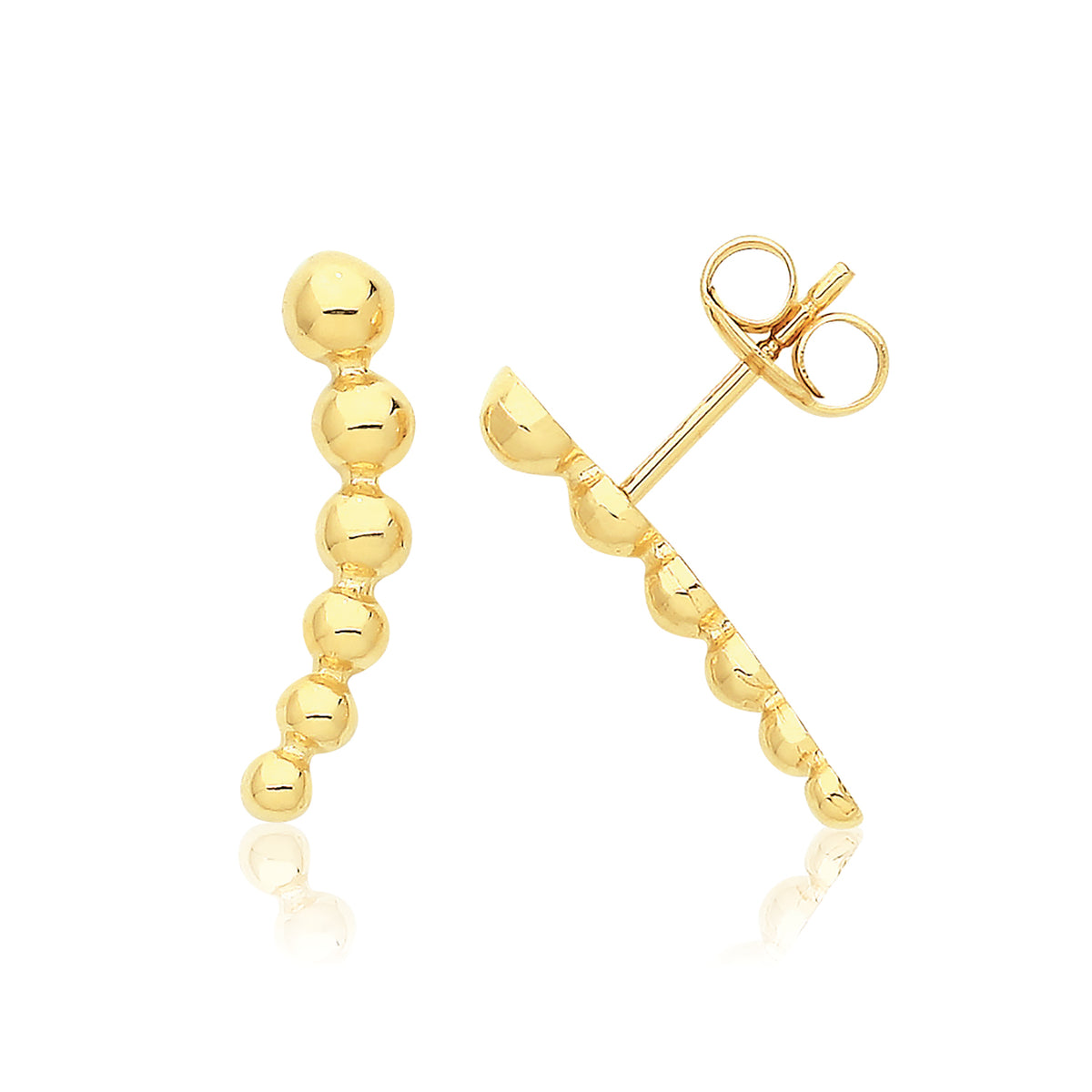 9ct Gold Bobble Studs - ES731