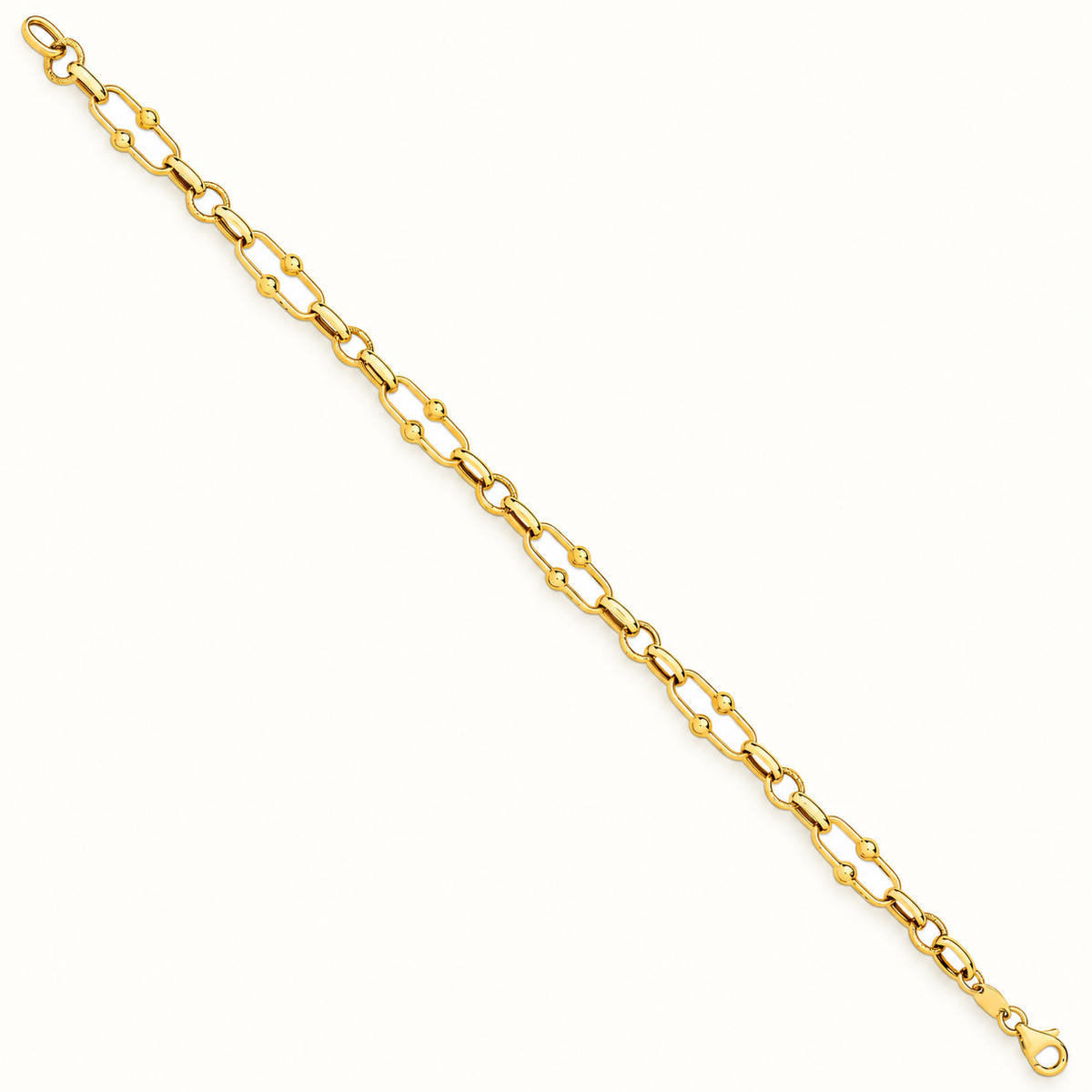 9ct Yellow Gold Pivot Link Bracelet