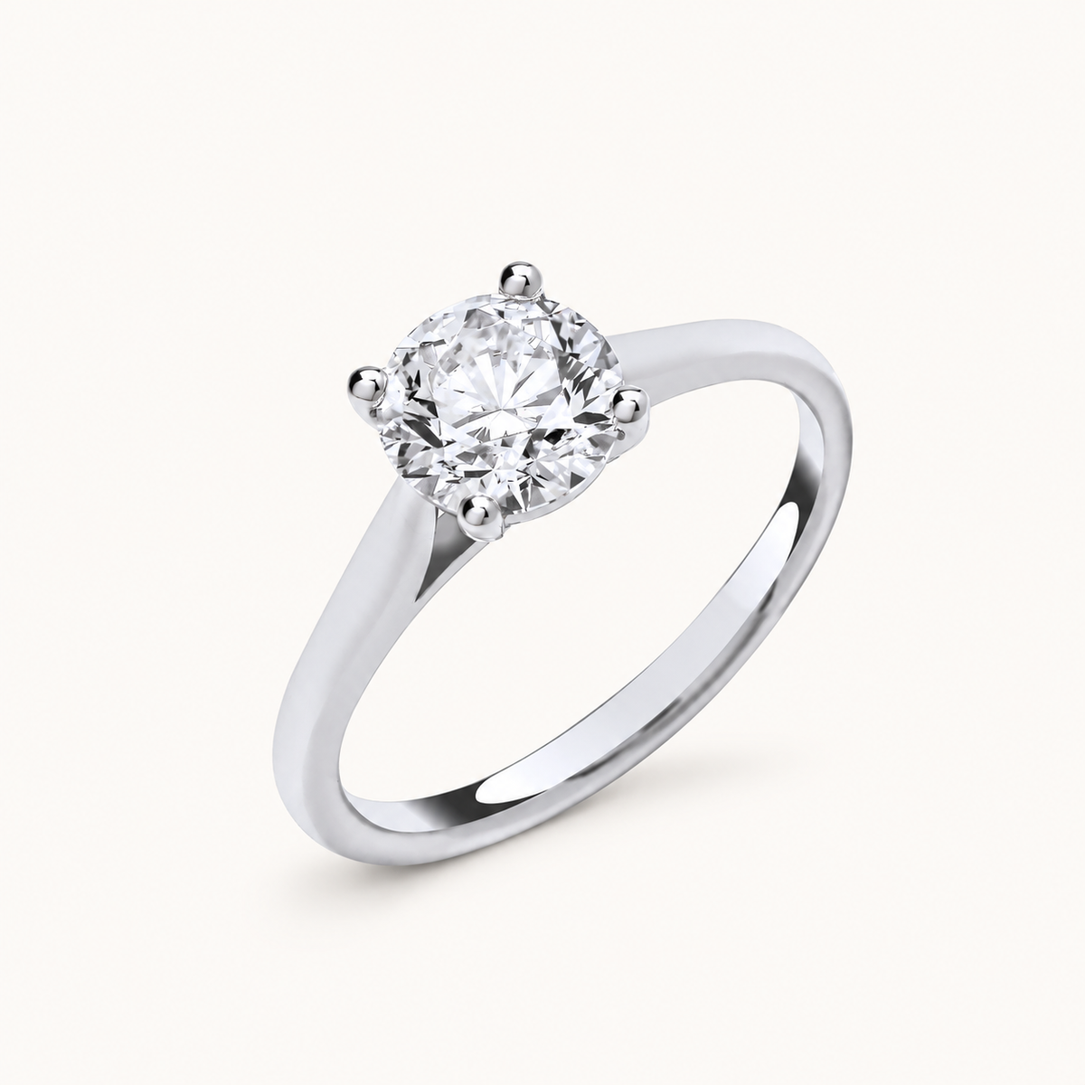 18ct White Gold 2.00ctw Solitaire Lab Grown Diamond Ring IGI Certified — LGDR002