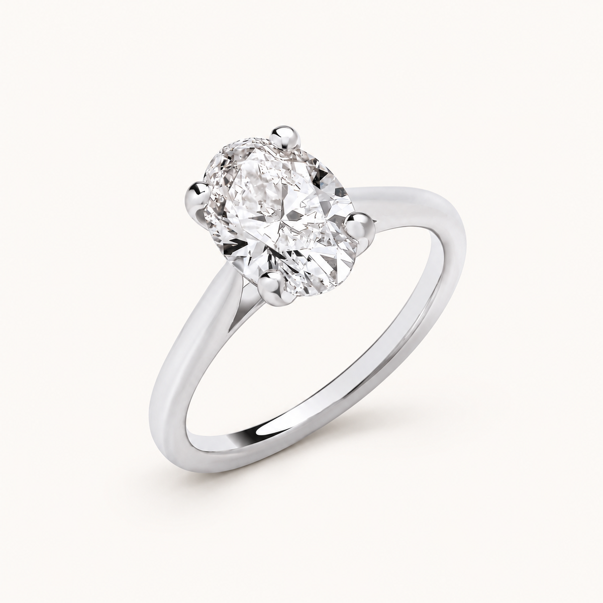 2.00ctw Oval Cut Diamond Ring (Lab Grown) — LGDR010