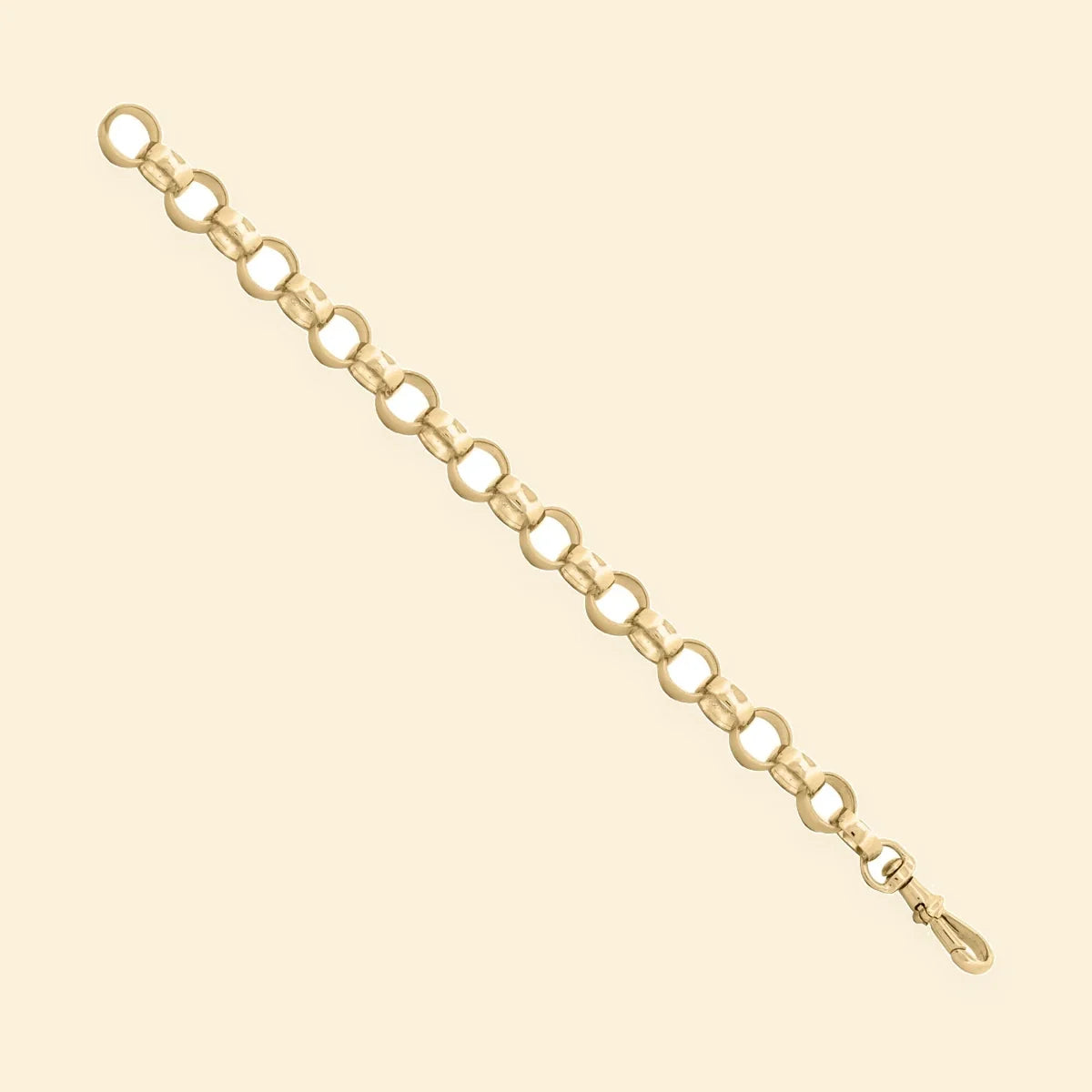 Gold Plated Sterling Silver Polished Belcher Bracelet – ACN002H-GP-8.5