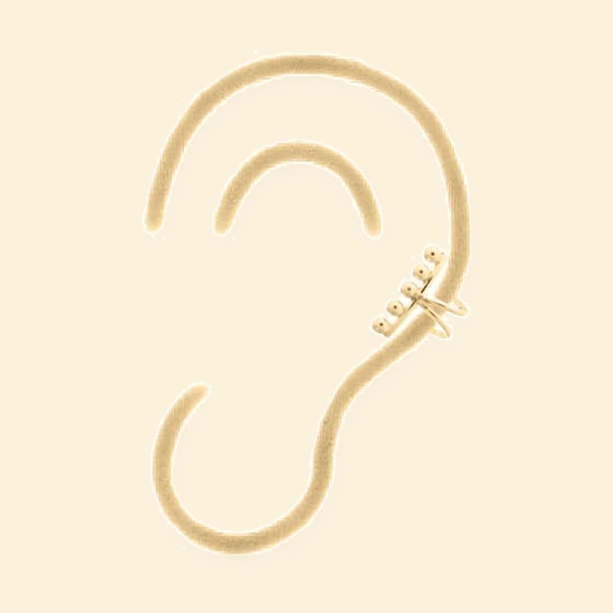 Gold Plated Sterling Silver Ear Cuff – AEC005-GP