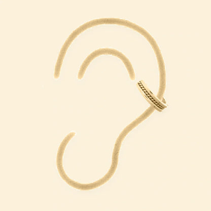Gold Plated Sterling Silver Ear Cuff – AEC006-GP