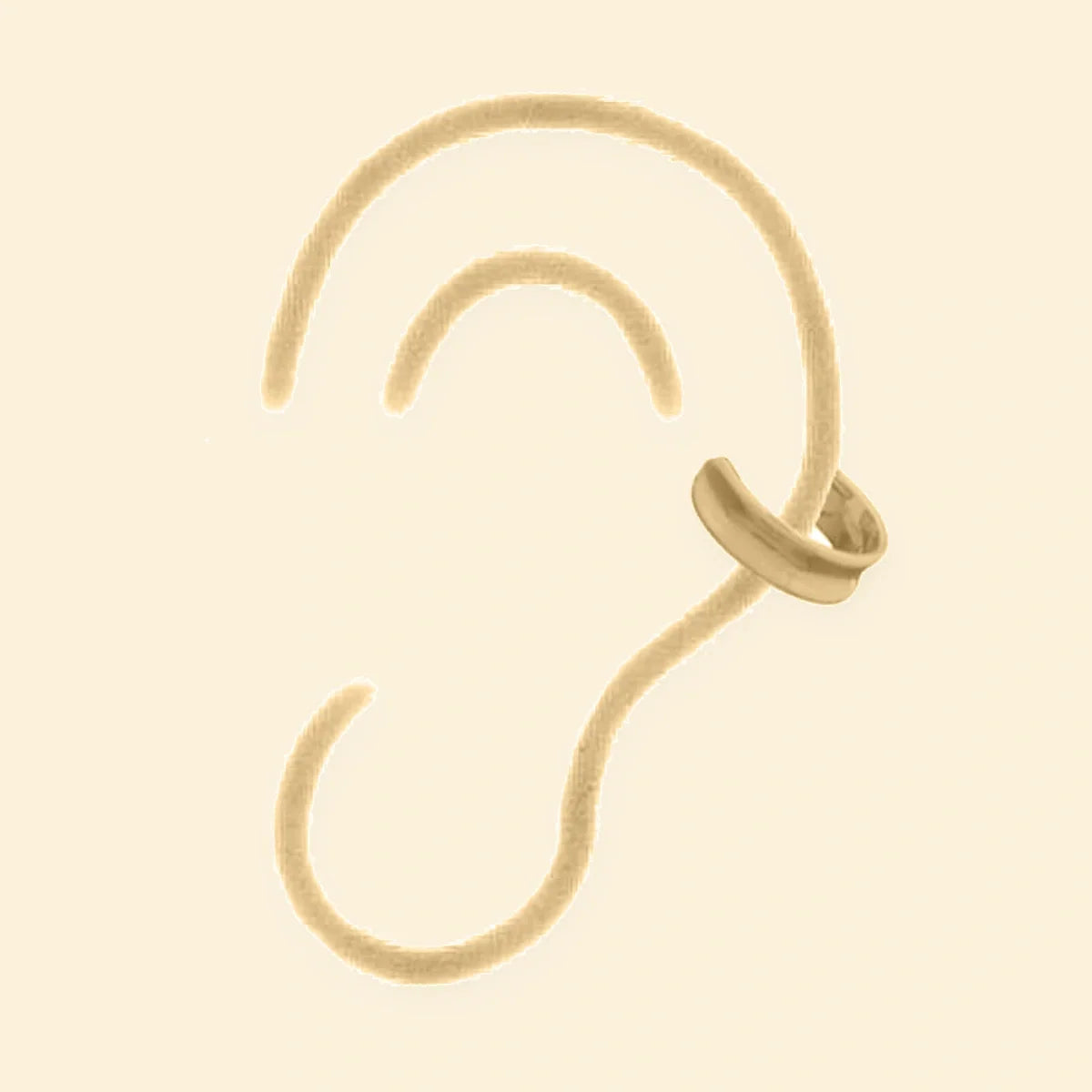 Gold Plated Sterling Silver Ear Cuff – AEC011-GP