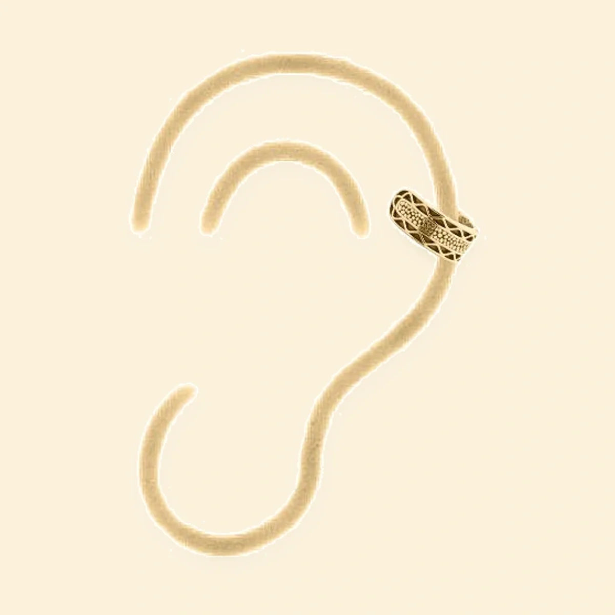 Gold Plated Sterling Silver Ear Cuff – AEC013-GP