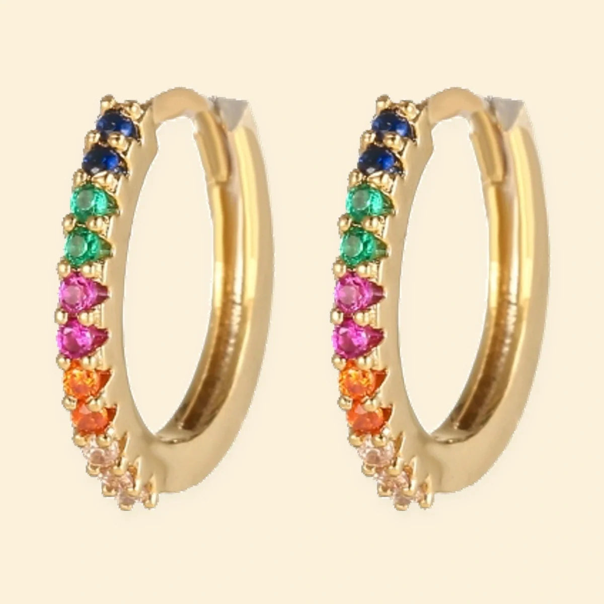 Gold Plated Sterling Silver CZ Set Earrings – AER157