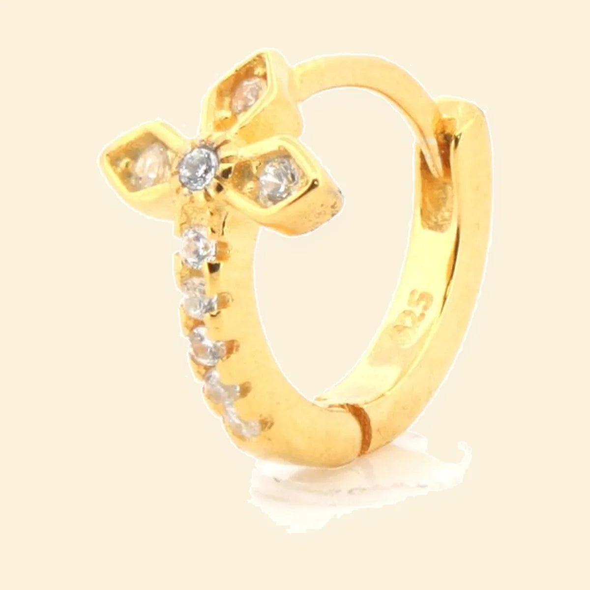 Gold Plated Sterling Silver CZ Set Earrings – AER158