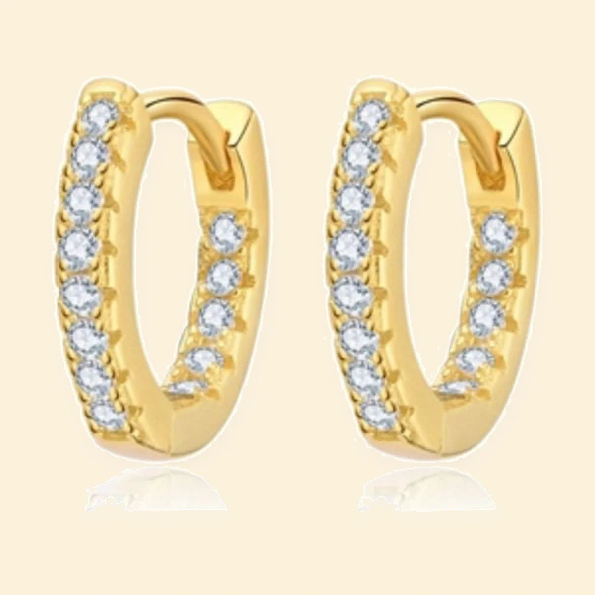 Gold Plated Sterling Silver CZ Set Earrings – AER159