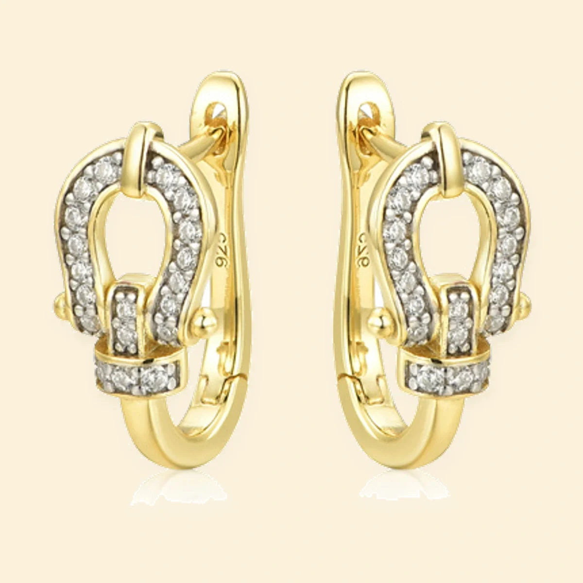 Gold Plated Sterling Silver CZ Set Earrings – AER170