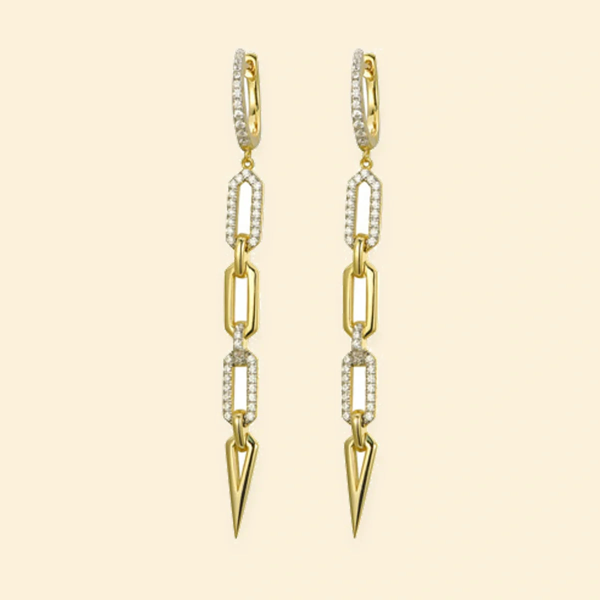 Gold Plated Sterling Silver CZ Set Earrings – AER171