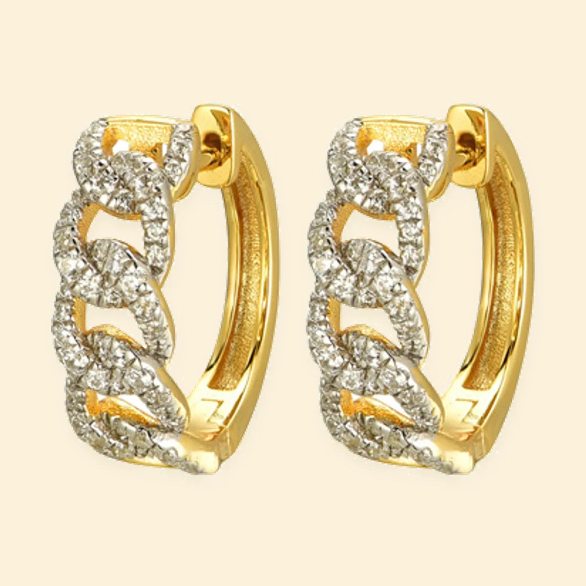 Gold Plated Sterling Silver CZ Set Earrings – AER173