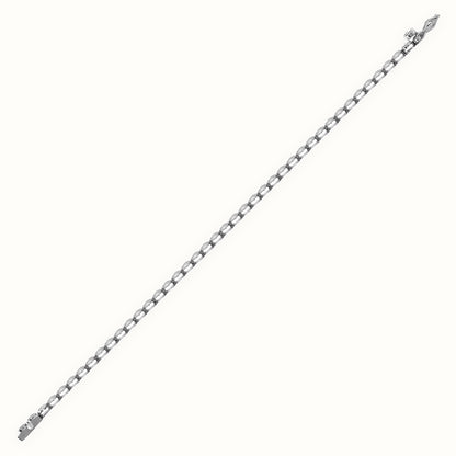 18ct Gold Rub-over Natural Diamond Line Bracelet
