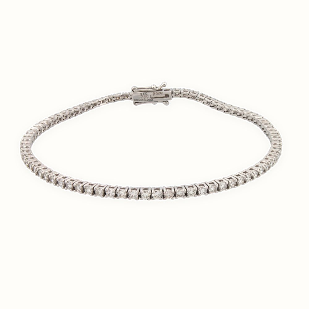 18ct Gold Claw Set Bracelet