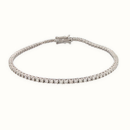 18ct Gold Claw Set Bracelet