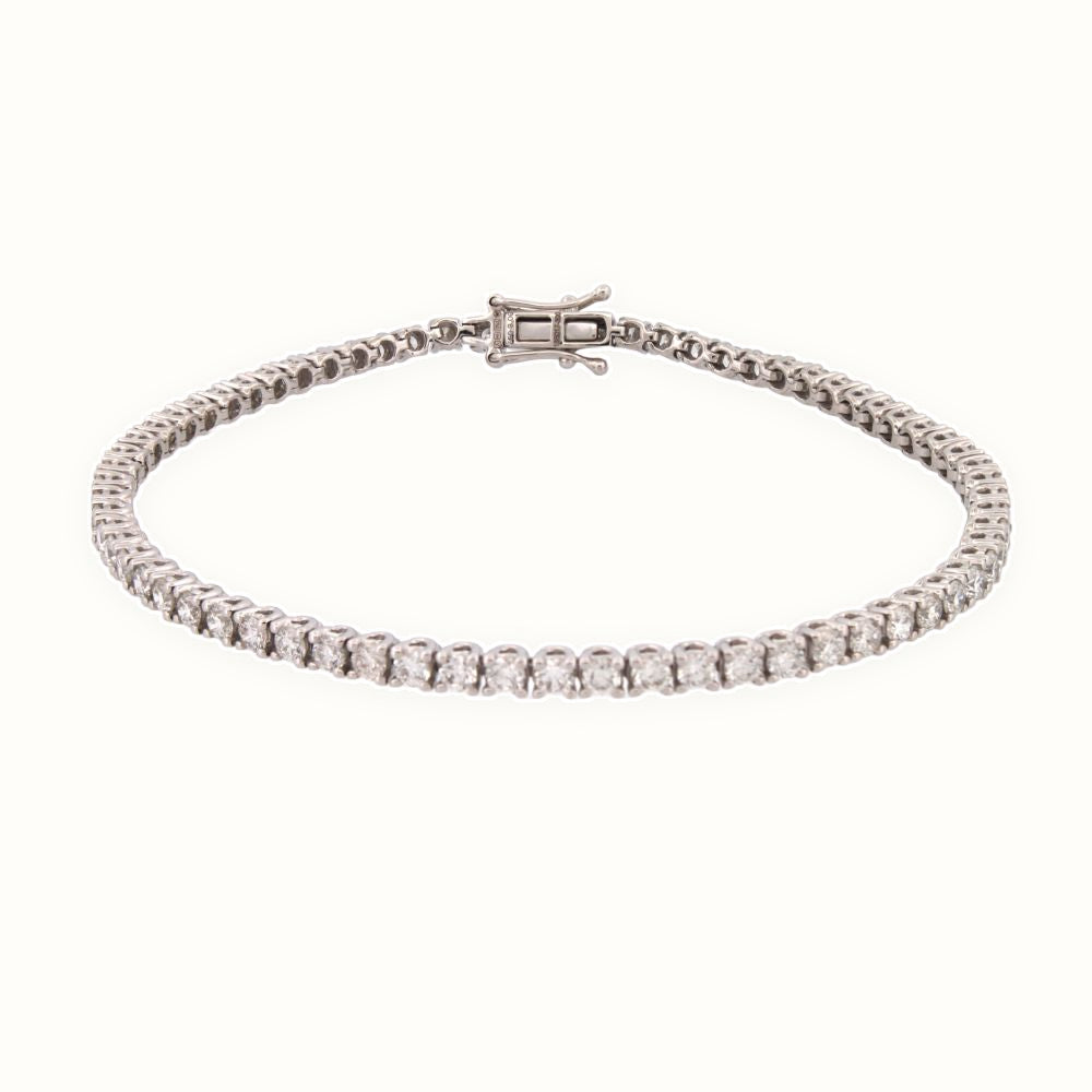 18ct Gold Claw Set Bracelet