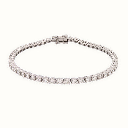 18ct Gold Claw Set Bracelet