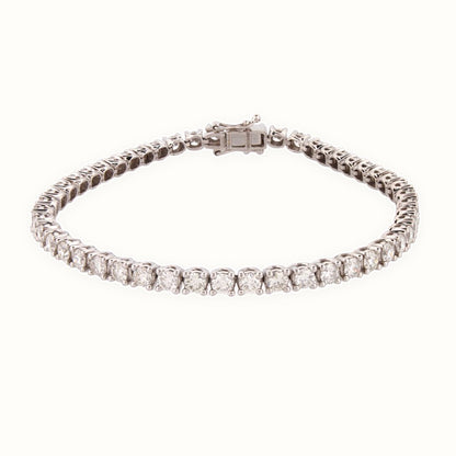 18ct Gold Claw Set Bracelet