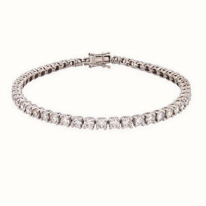 18ct Gold Claw Set Bracelet