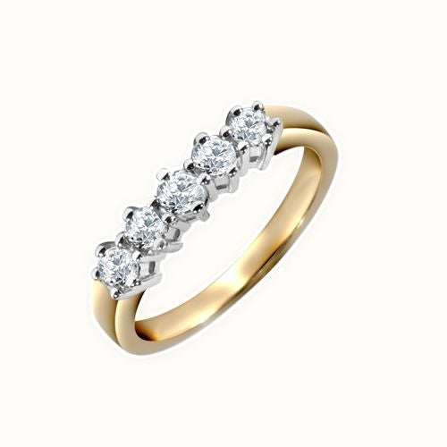 18ct Natural Diamond Ring