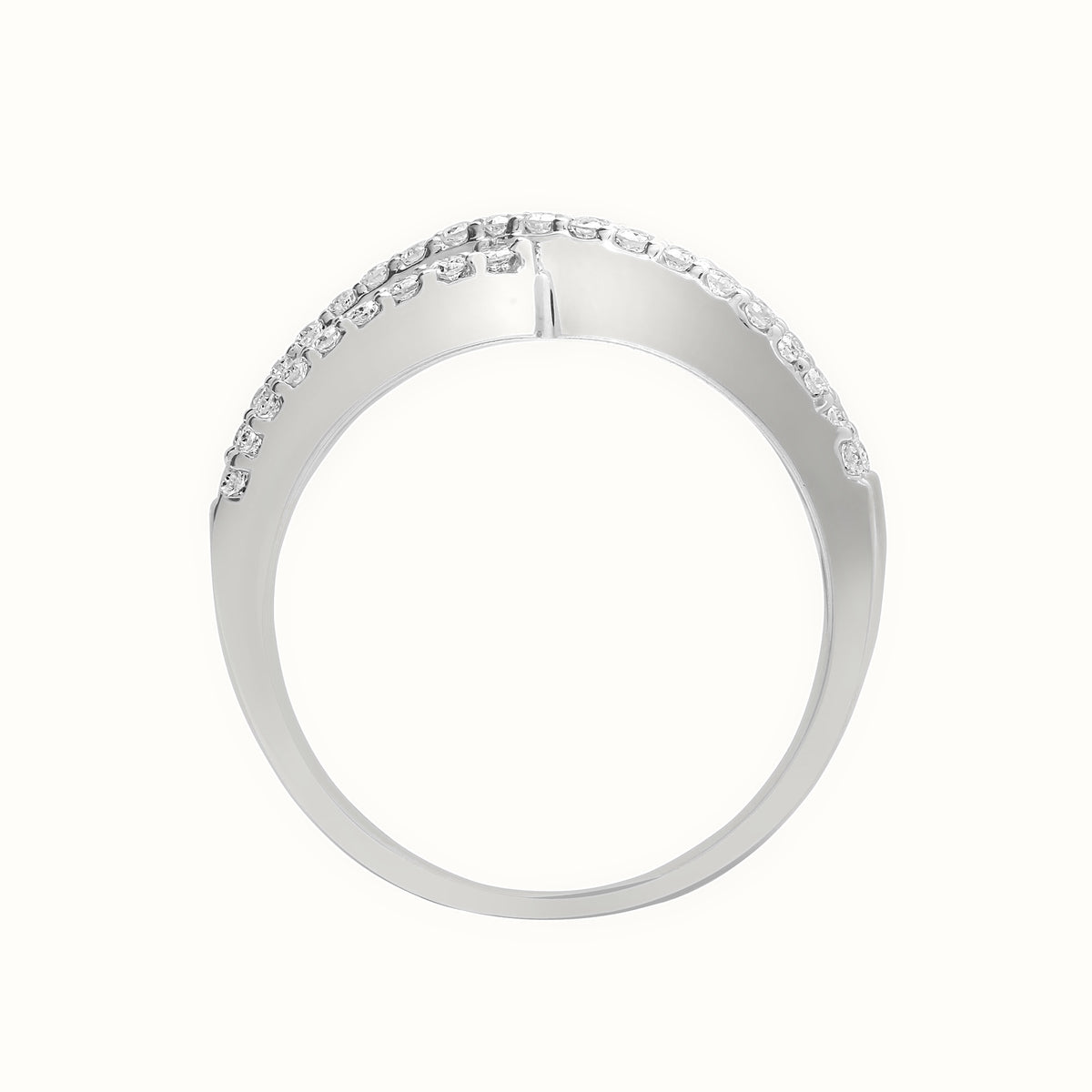 18ct White Gold Natural Diamond Ring