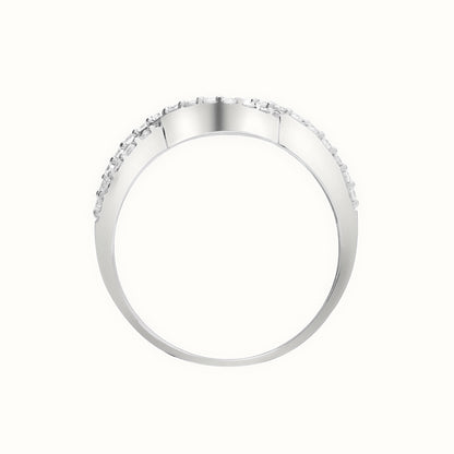18ct White 0.39ct Natural Diamond Ring