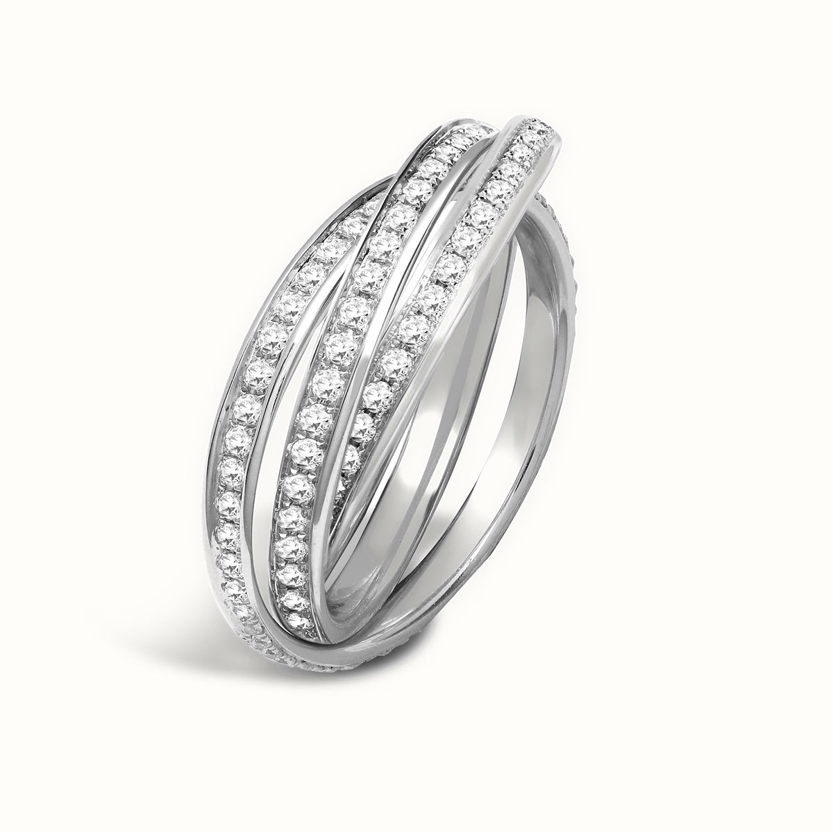 18ct White 0.82ct 2mm RWR Full Set