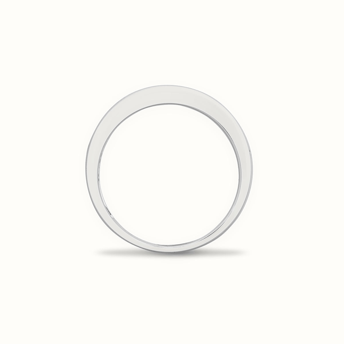 18ct White Natural Diamond Baguette 1 2 Eternity Ring
