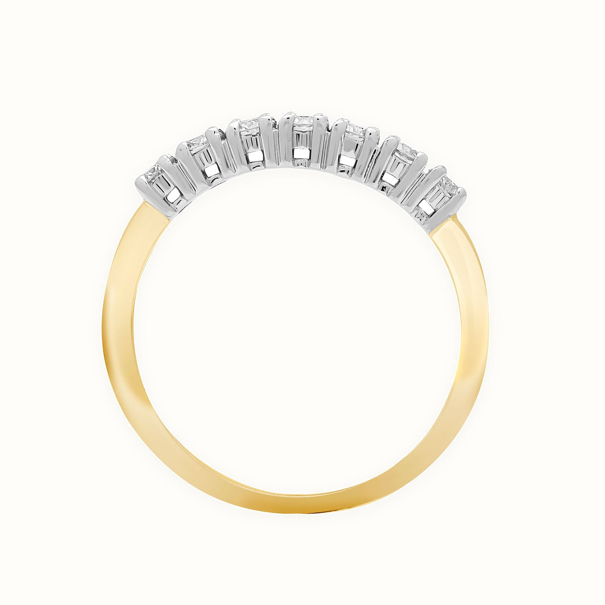 18ct Natural Diamond 7 stone 1 2 ET Ring — Delan Jewellers